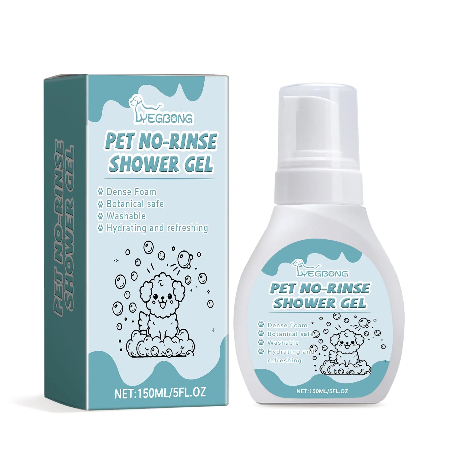 No-Rinse Waterless Pet Cleaning Mousse