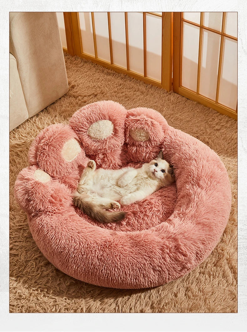Fluffy Large Dog Bed & Pet Sofa Basket