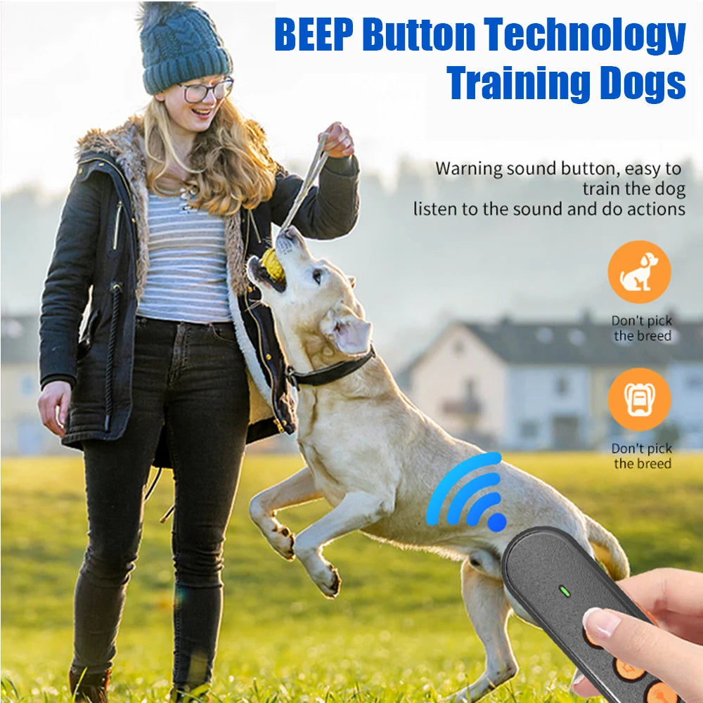 Portable Ultrasonic Dog Repeller & Training Device – USB Rechargeable