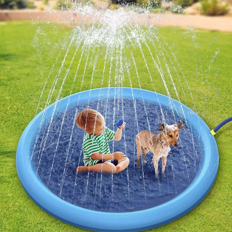 Pet Splash Pad – Inflatable Water Sprinkler Pool for Dogs (150/170cm)