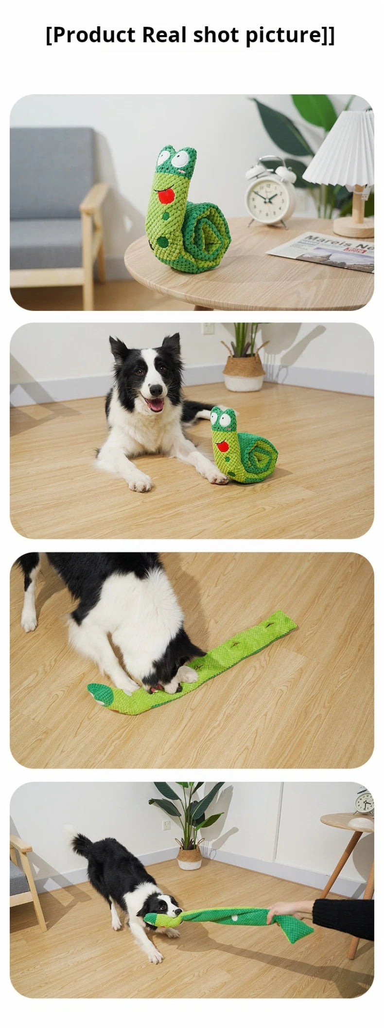 Indestructible Dog Puzzle Feeder with Squeak Toy