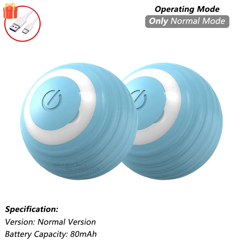Smart Cat Toy – Rechargeable Rolling Ball with Tail