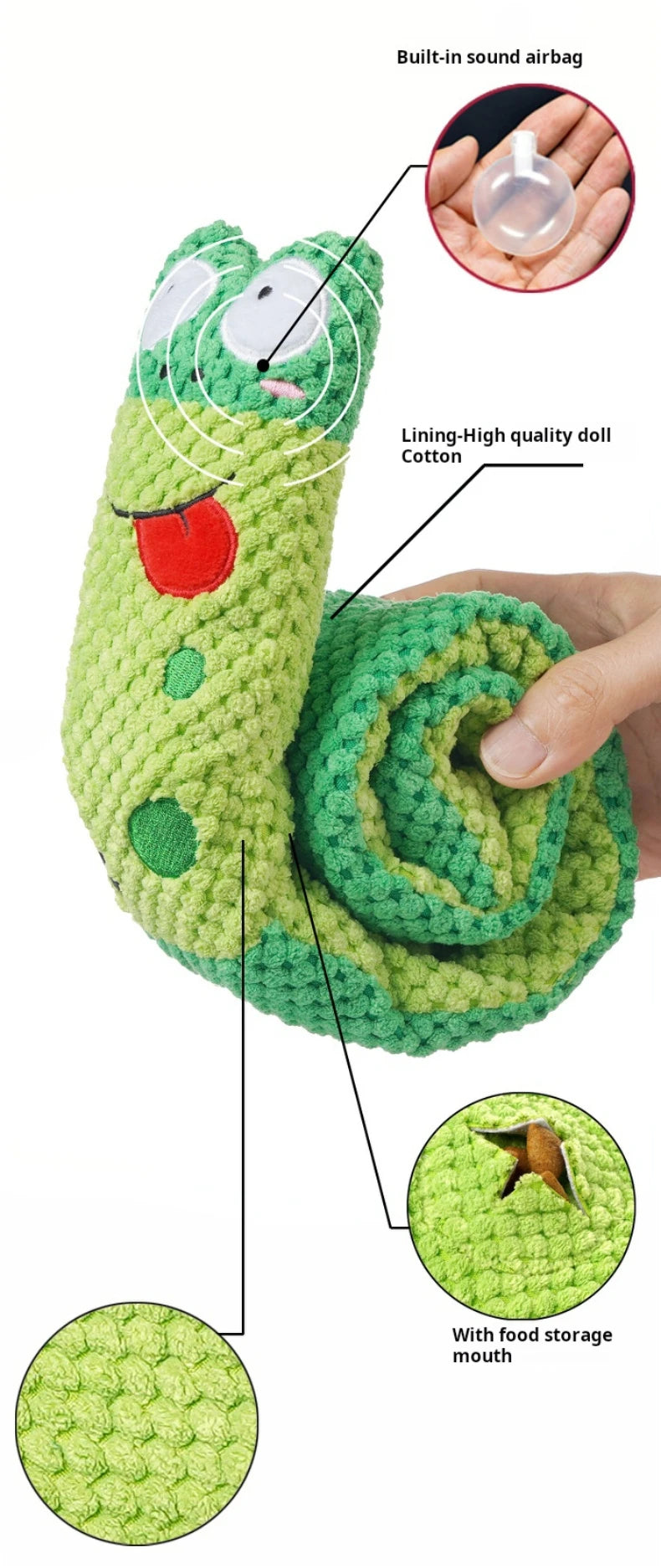 Indestructible Dog Puzzle Feeder with Squeak Toy