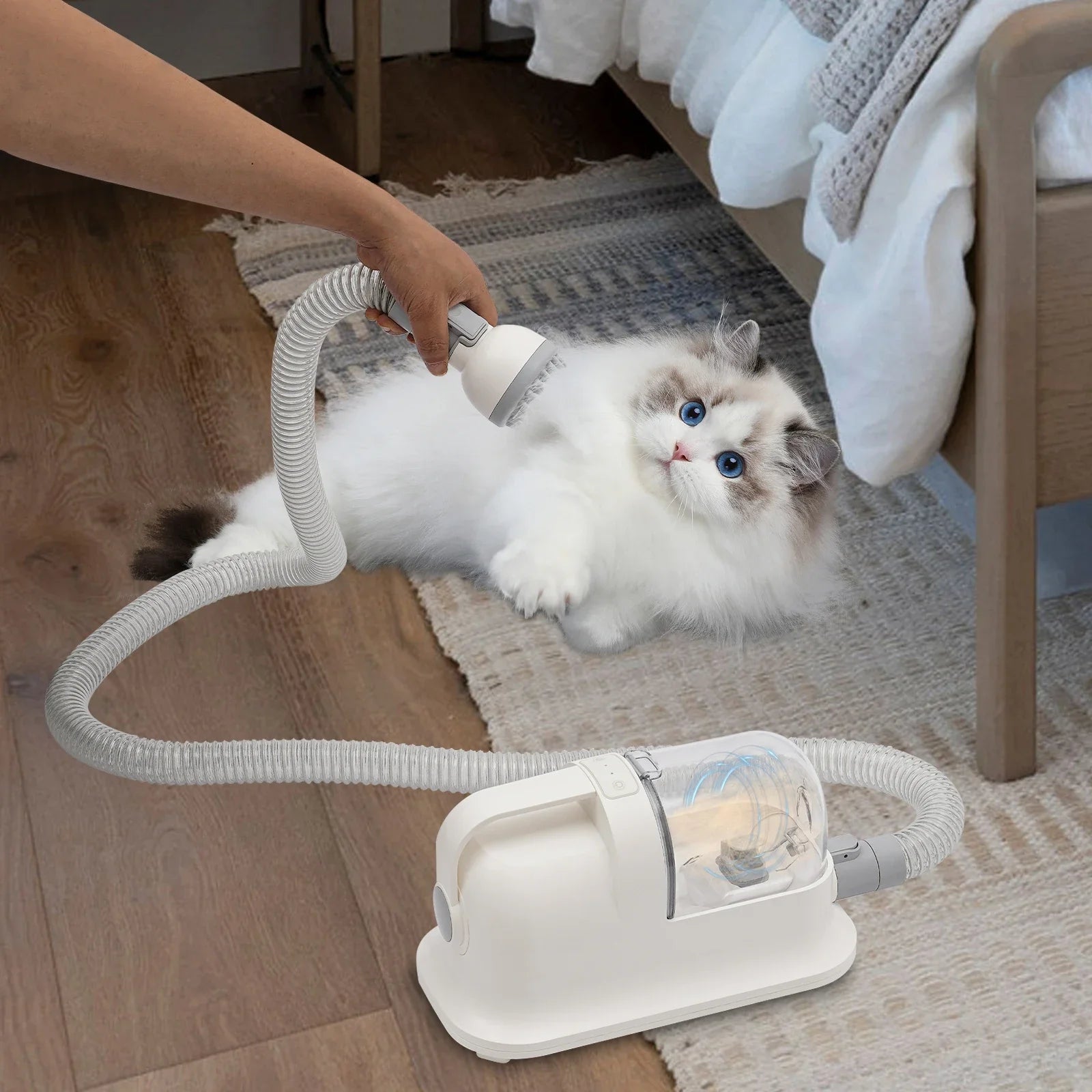 3-in-1 Pet Grooming Tool Set with Low-Noise Trimmer