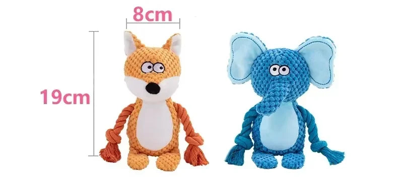 Indestructible Raw Joint Plush Dog Chew Toy