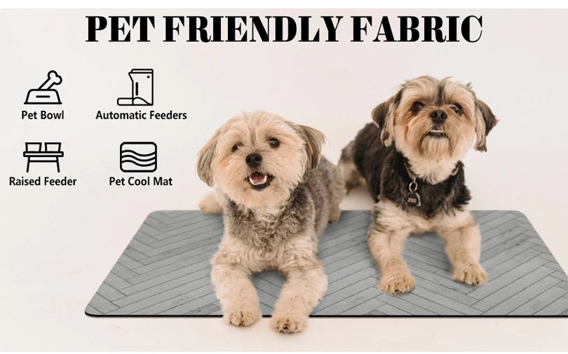 Pet Feeding Mat – Waterproof, Quick-Dry Placemat for Food & Water Bowls