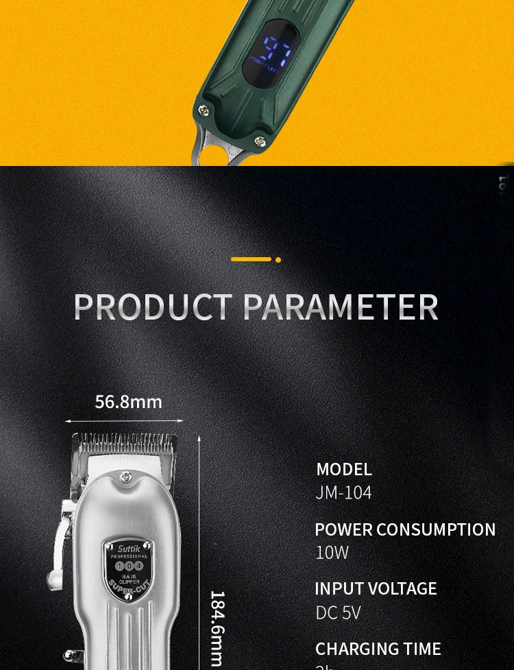 Professional Rechargeable Dog Hair Clipper