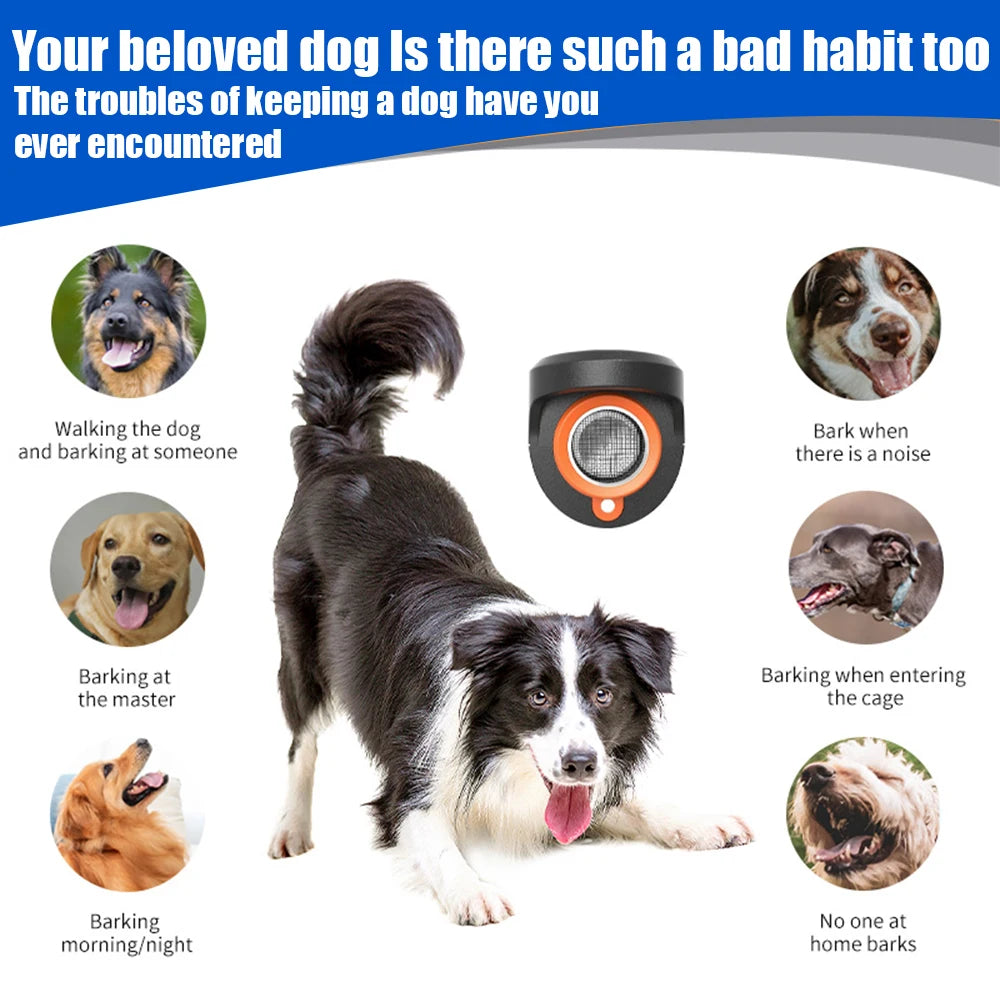Portable Ultrasonic Dog Repeller & Training Device – USB Rechargeable