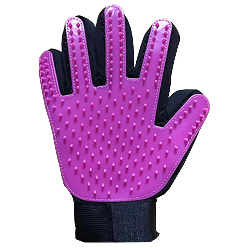 Pet Grooming Glove – Hair Remover & Massager for Cats and Dogs (6 Colors)