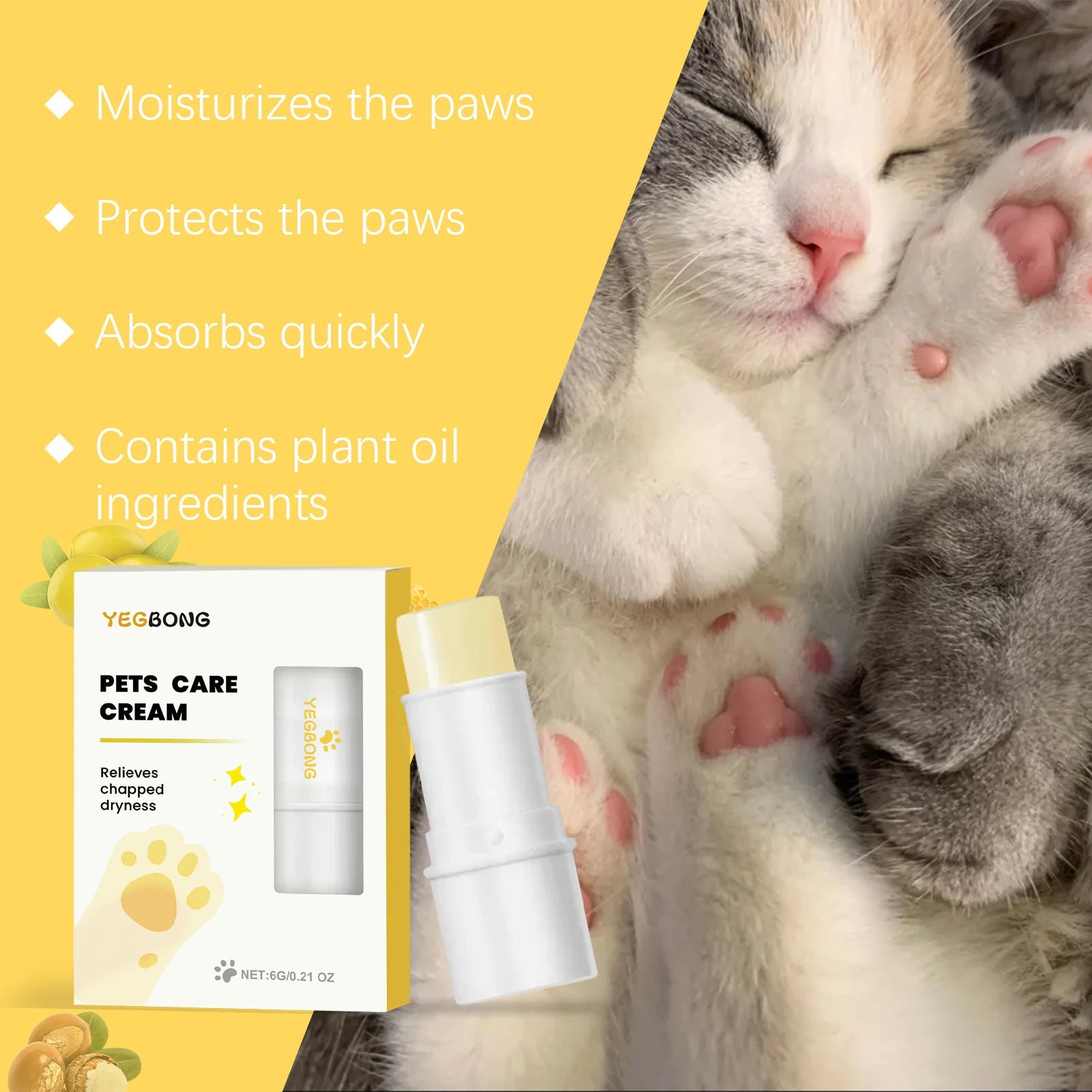 Yegbong 27g Pet Claw Moisturizing Ointment Stick