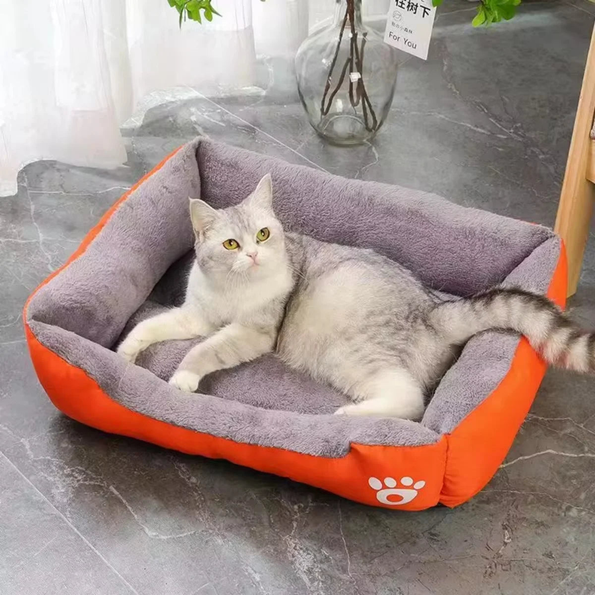 Color Square Waterproof Soft Winter Pet House