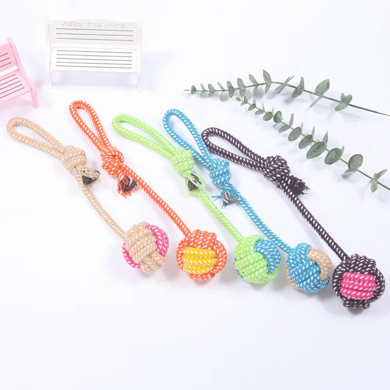 Interactive Dog Rope Toy Set – Chew Balls & Mini Toys for Puppies & Small Dogs