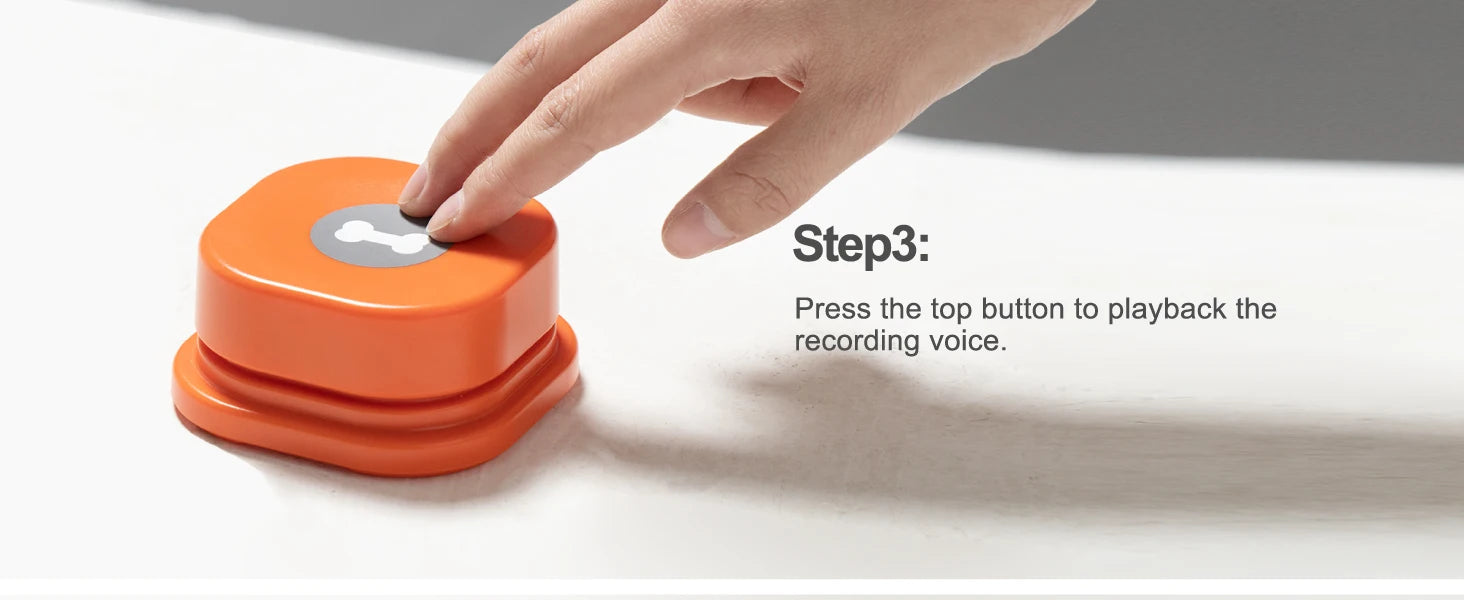 MEWOOFUN Dog Talking Button Toy with Pad