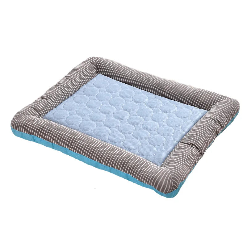 Cooling Mat for Pets – Ice Silk Summer Bed for Dogs & Cats