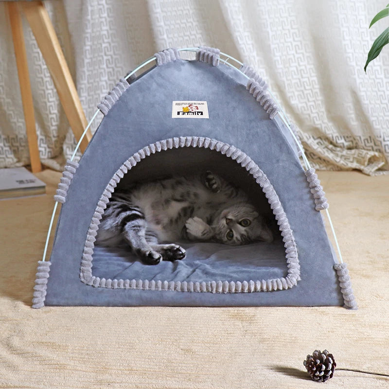 Foldable Four-Seasons Cat & Dog Pet Tent