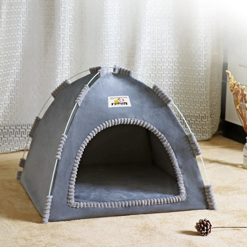 Foldable Four-Seasons Cat & Dog Pet Tent