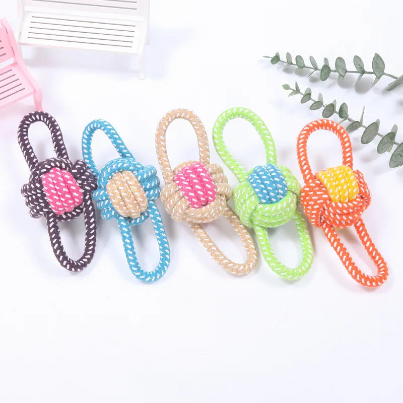 Interactive Dog Rope Toy Set – Chew Balls & Mini Toys for Puppies & Small Dogs