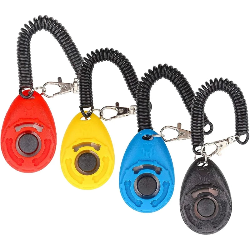 Pet Training Clicker – Adjustable Wrist Strap & Keychain