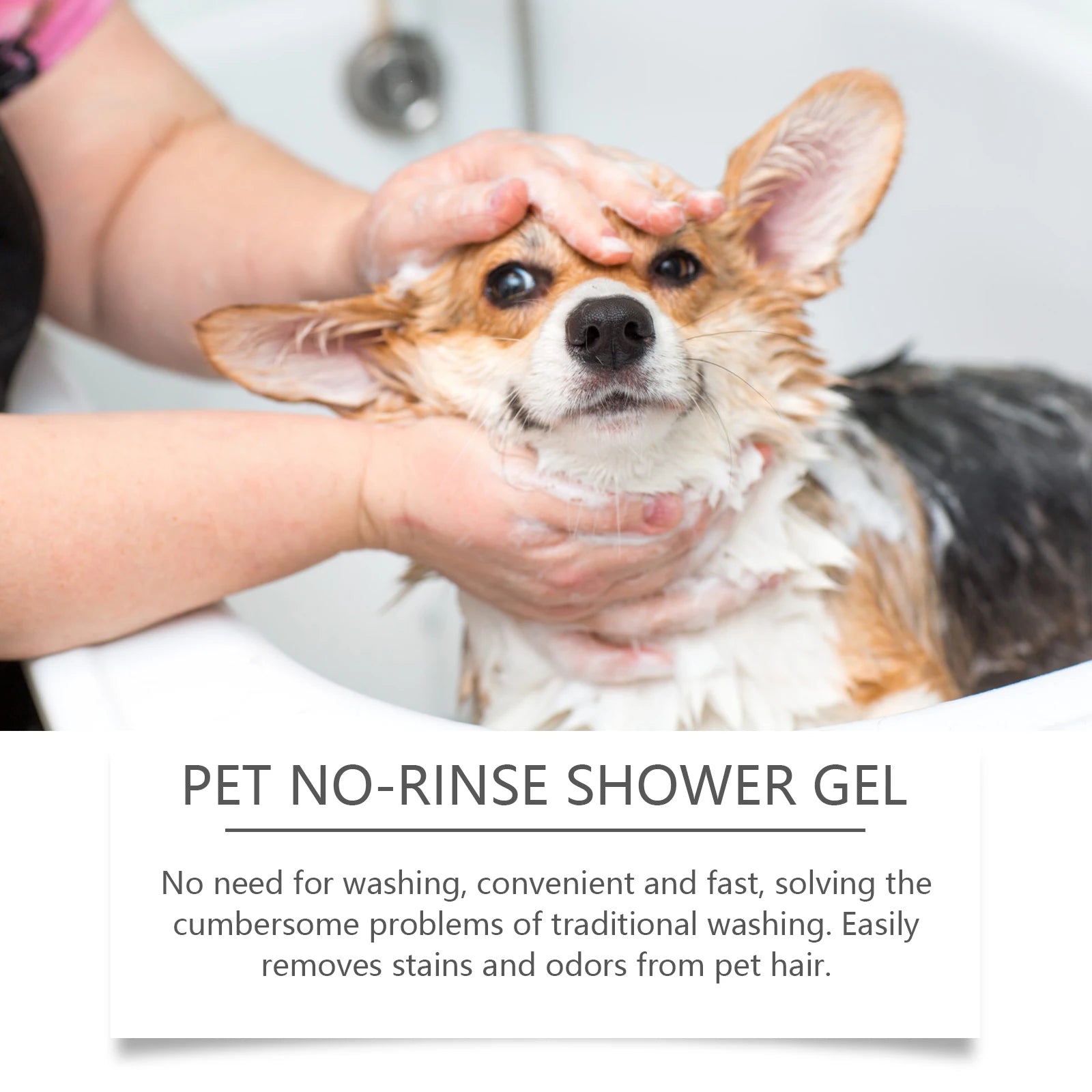 No-Rinse Waterless Pet Cleaning Mousse