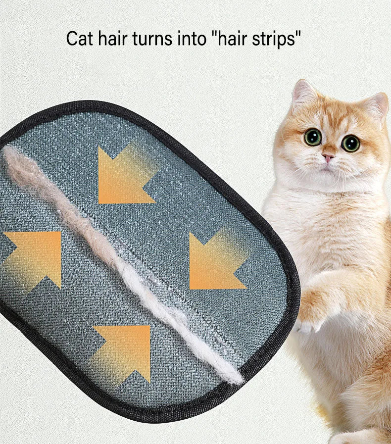 Pet Grooming Gloves & Static Hair Remover Brush