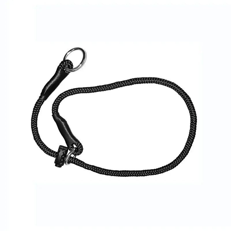 Handmade Dog Training Rope – Waterproof Choke Collar with Limiter