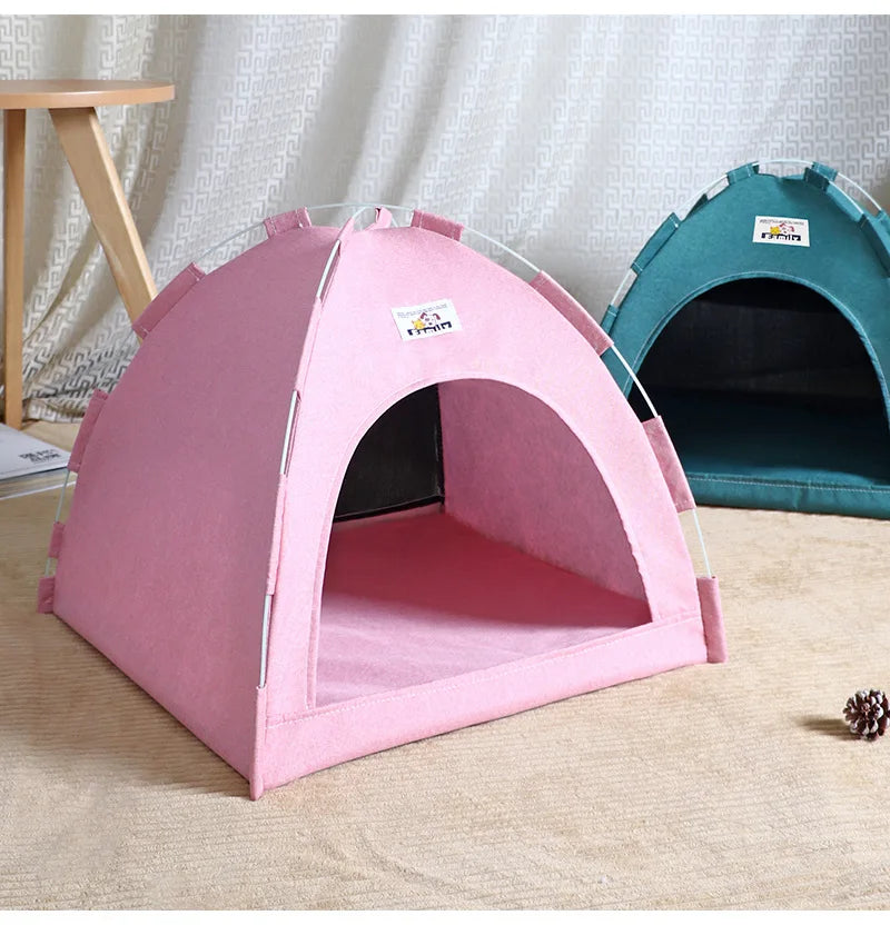 Foldable Four-Seasons Cat & Dog Pet Tent