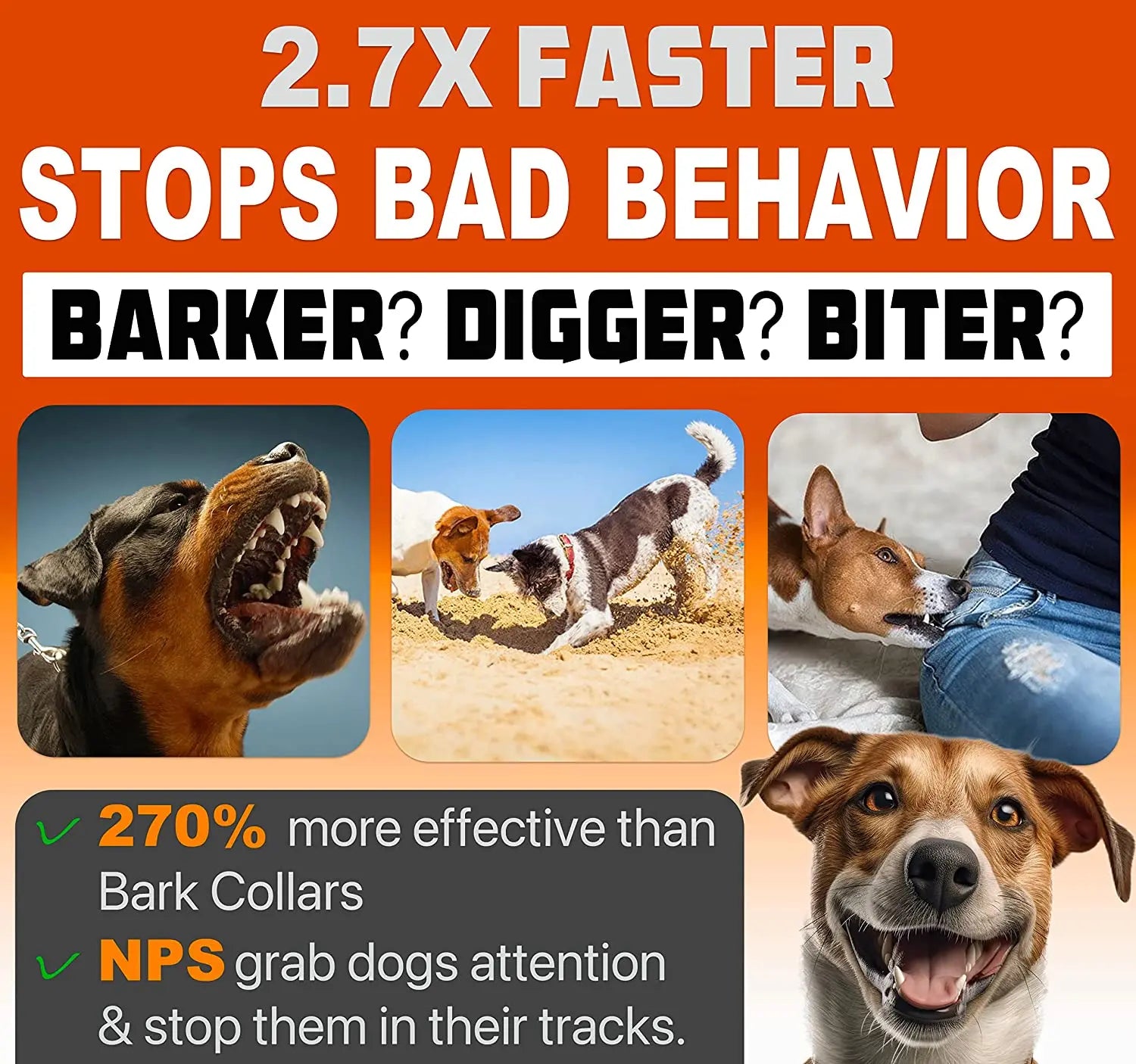 2023 Ultrasonic Rechargeable Dog Bark Deterrent