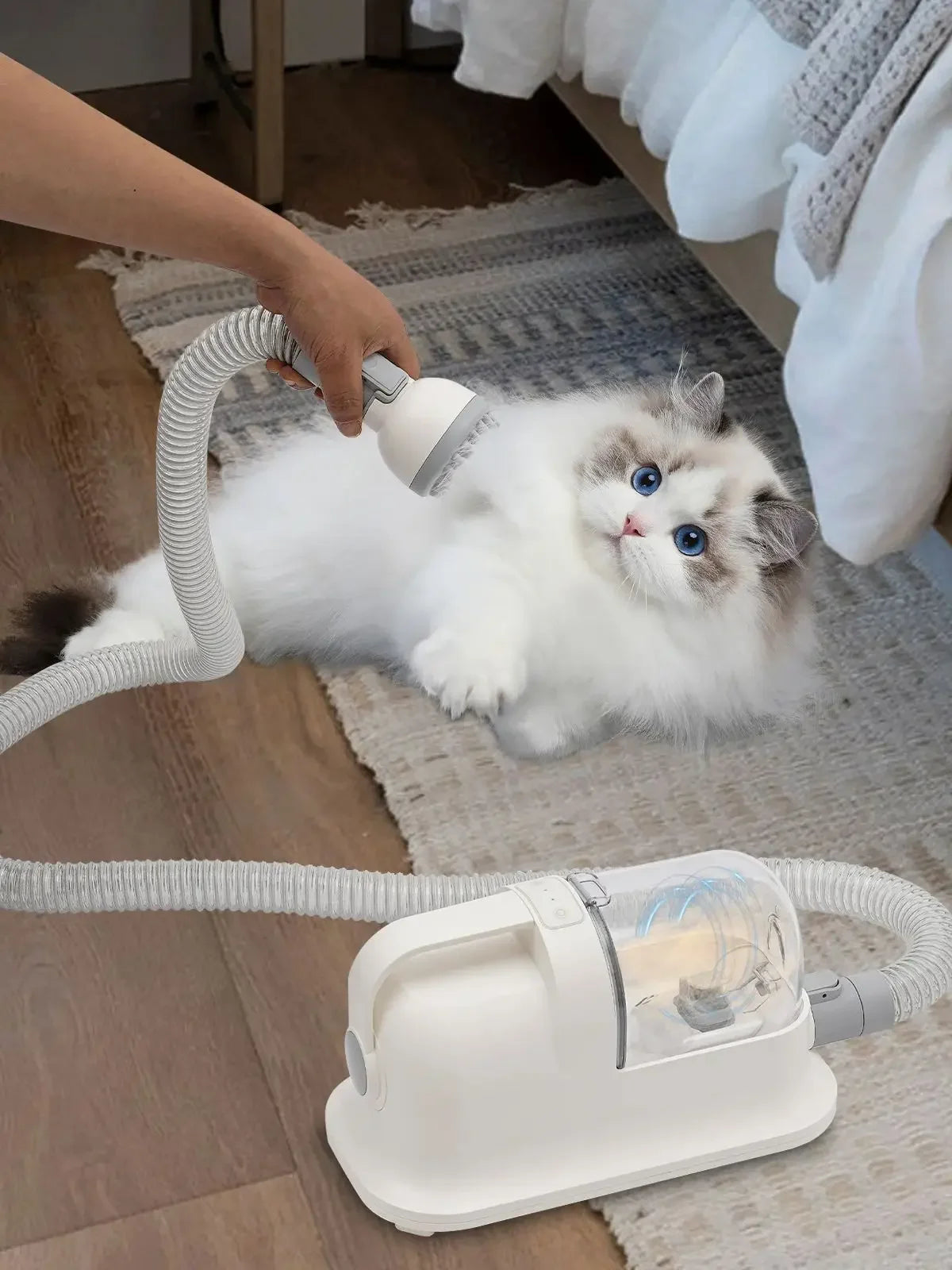 3-in-1 Pet Grooming Tool Set with Low-Noise Trimmer