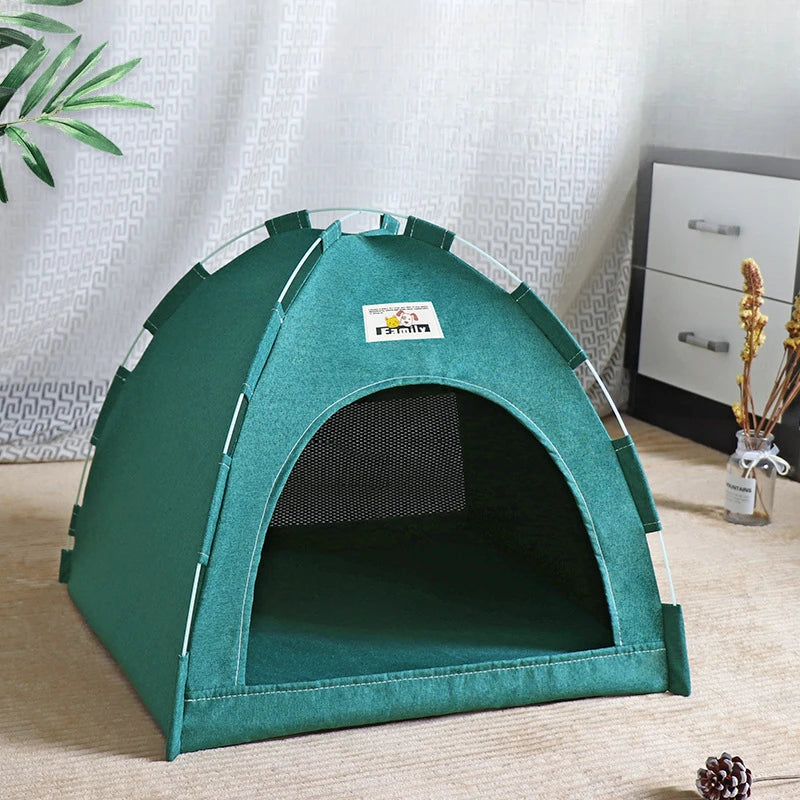 Foldable Four-Seasons Cat & Dog Pet Tent