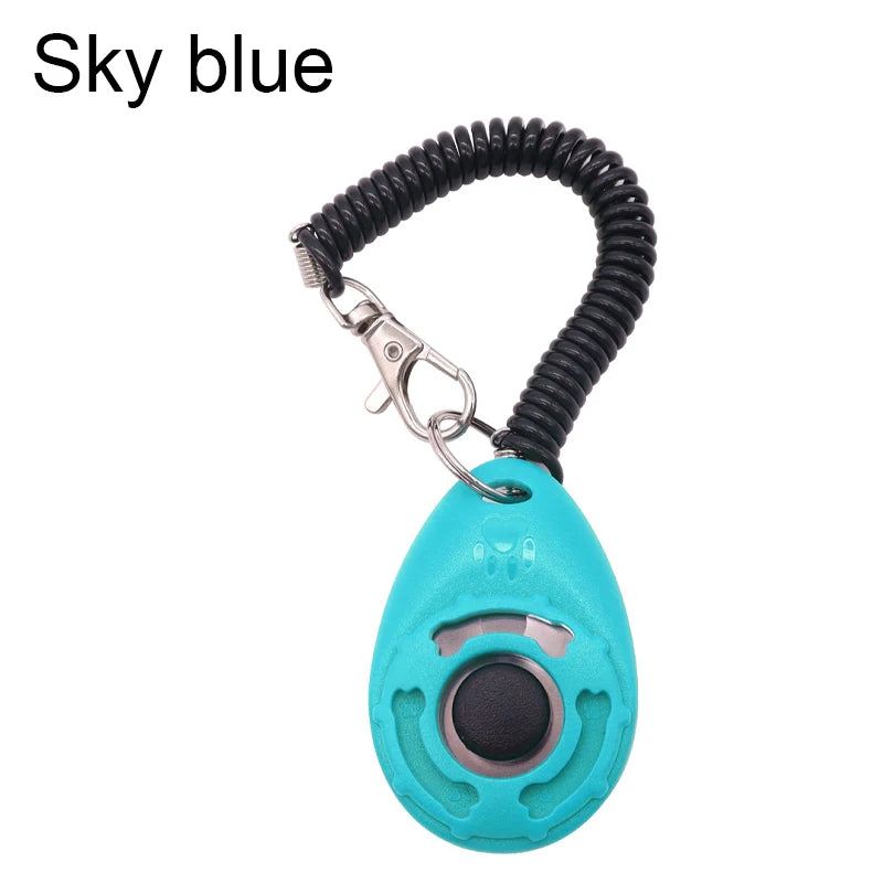 Pet Training Clicker – Adjustable Wrist Strap & Keychain