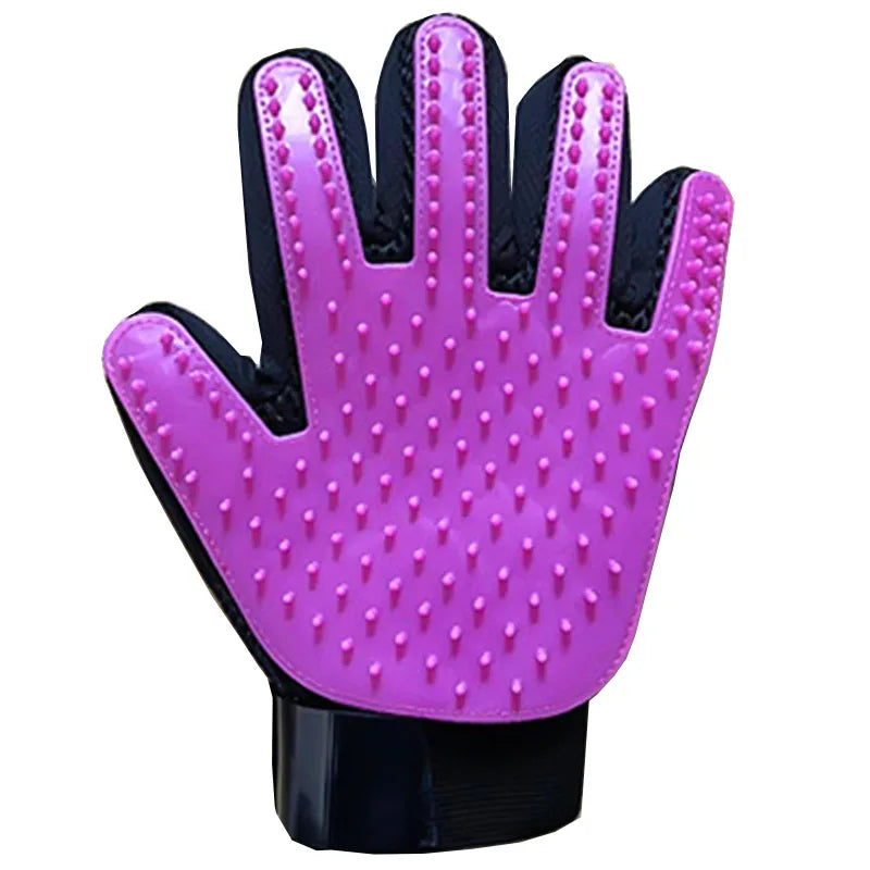 Pet Grooming Glove – Hair Remover & Massager for Cats and Dogs (6 Colors)