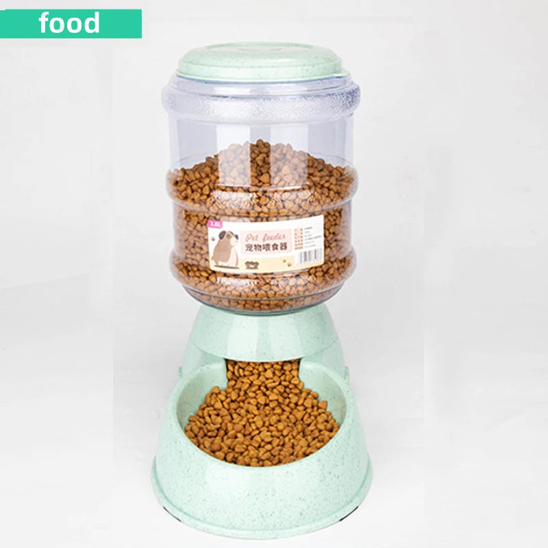 Large Capacity Pet Feeder Bowl Set – Automatic Water Dispenser for Cats & Small Dogs