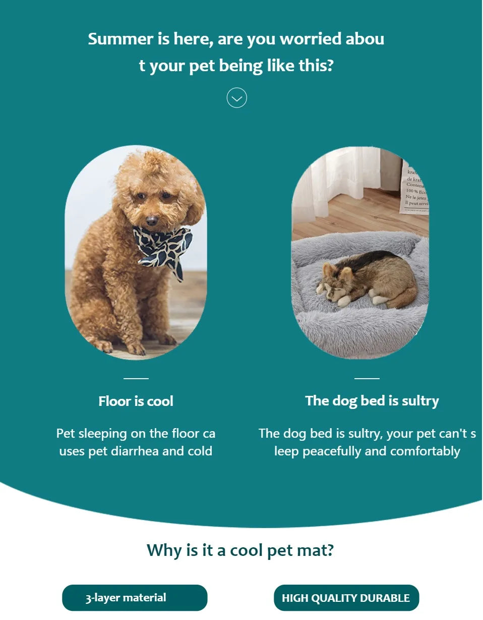 Extra Large Dog & Cat Cooling Mat – Summer Ice Pad