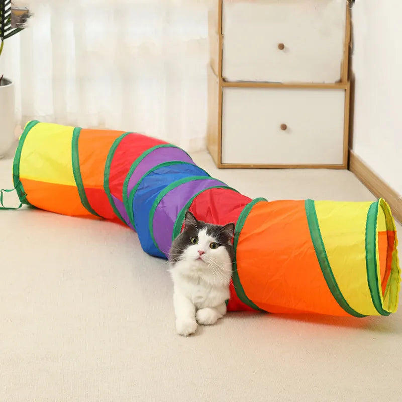 Foldable Breathable Cat Play Tunnel