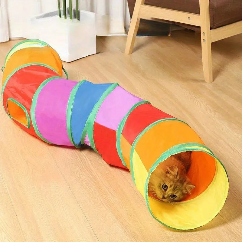 Foldable Breathable Cat Play Tunnel