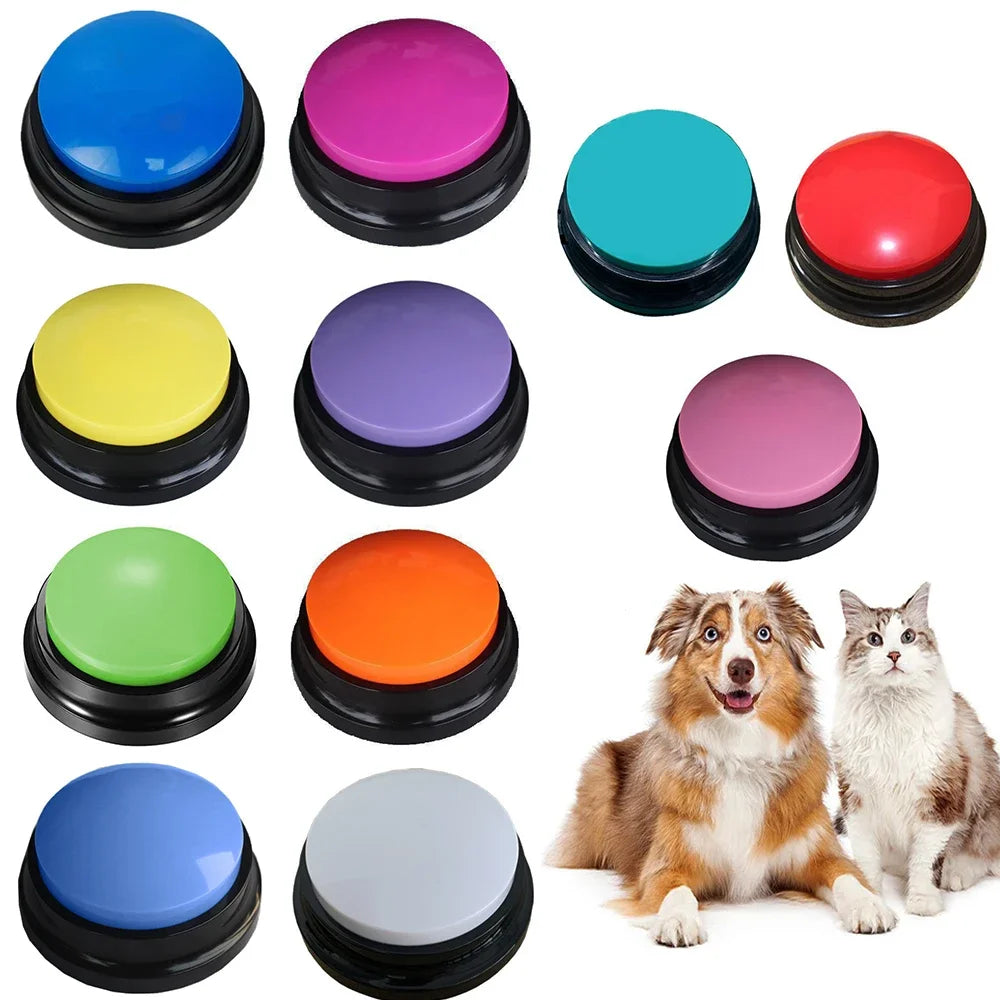Funny Recordable Talking Dog Buttons Toy