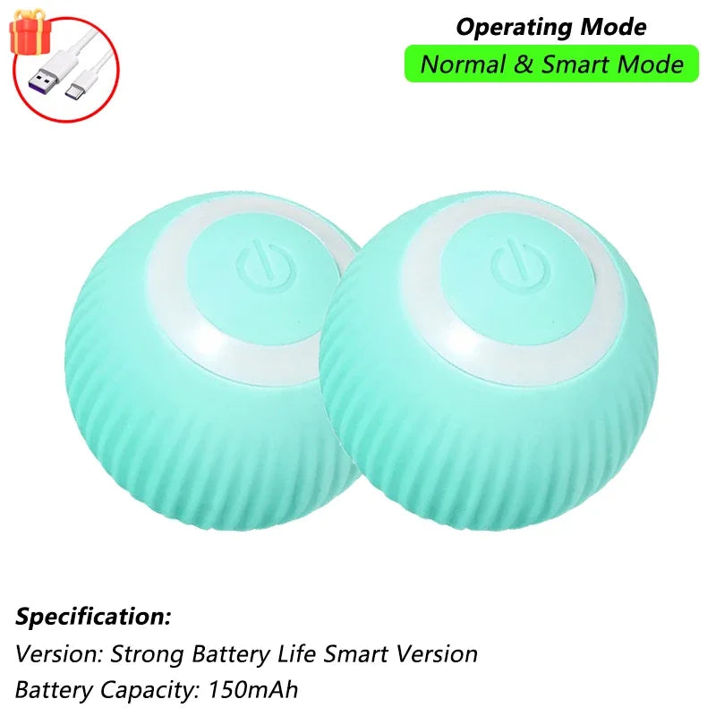 Smart Cat Toy – Rechargeable Rolling Ball with Tail