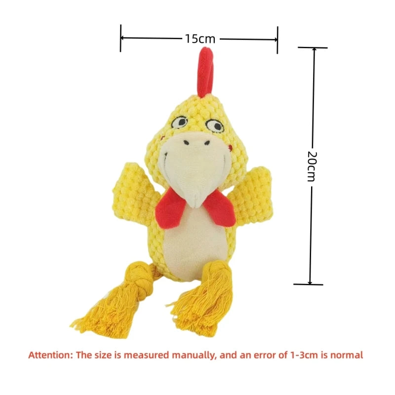Indestructible Raw Joint Plush Dog Chew Toy