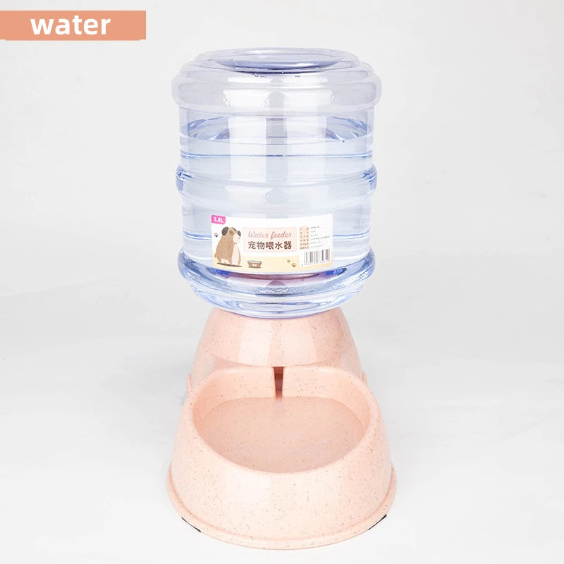 Large Capacity Pet Feeder Bowl Set – Automatic Water Dispenser for Cats & Small Dogs