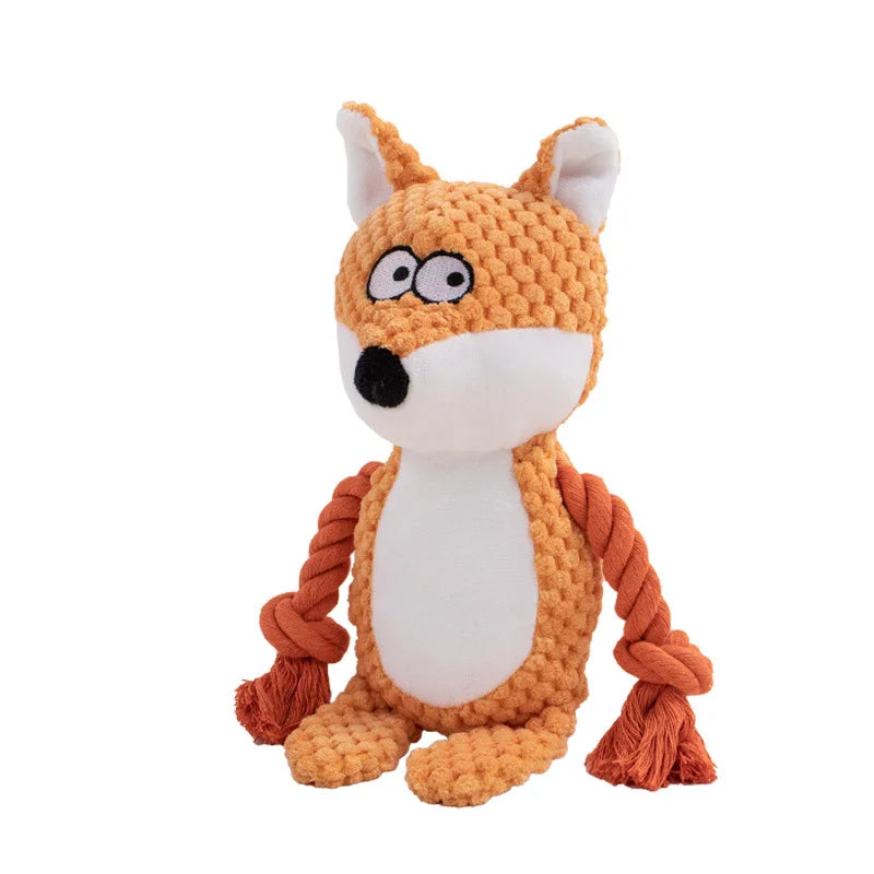 Indestructible Raw Joint Plush Dog Chew Toy