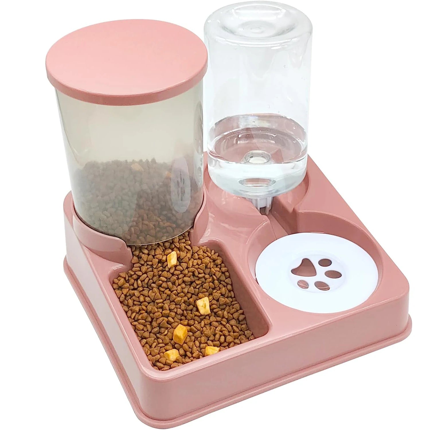 2-in-1 Automatic Pet Feeder & Water Dispenser – Tilted Gravity Design