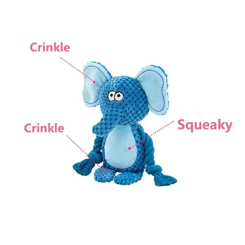 Indestructible Raw Joint Plush Dog Chew Toy