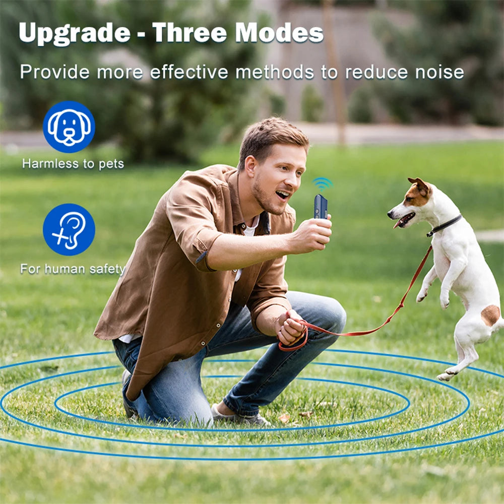 Portable Ultrasonic Dog Repeller & Training Device – USB Rechargeable