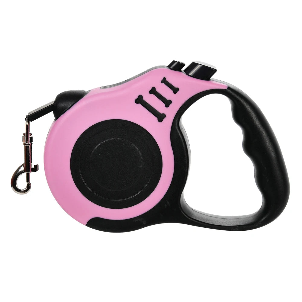Retractable Dog Leash – 3m/5m Strong Nylon Lead for Small & Medium Pets