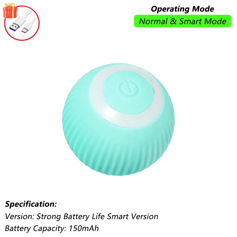 Smart Cat Toy – Rechargeable Rolling Ball with Tail