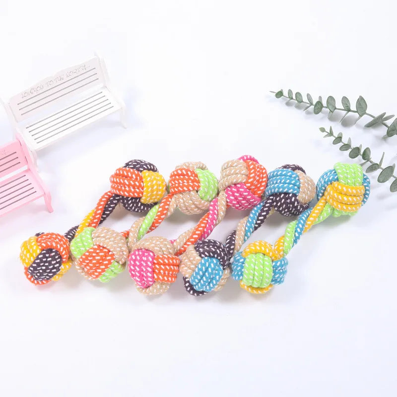 Interactive Dog Rope Toy Set – Chew Balls & Mini Toys for Puppies & Small Dogs