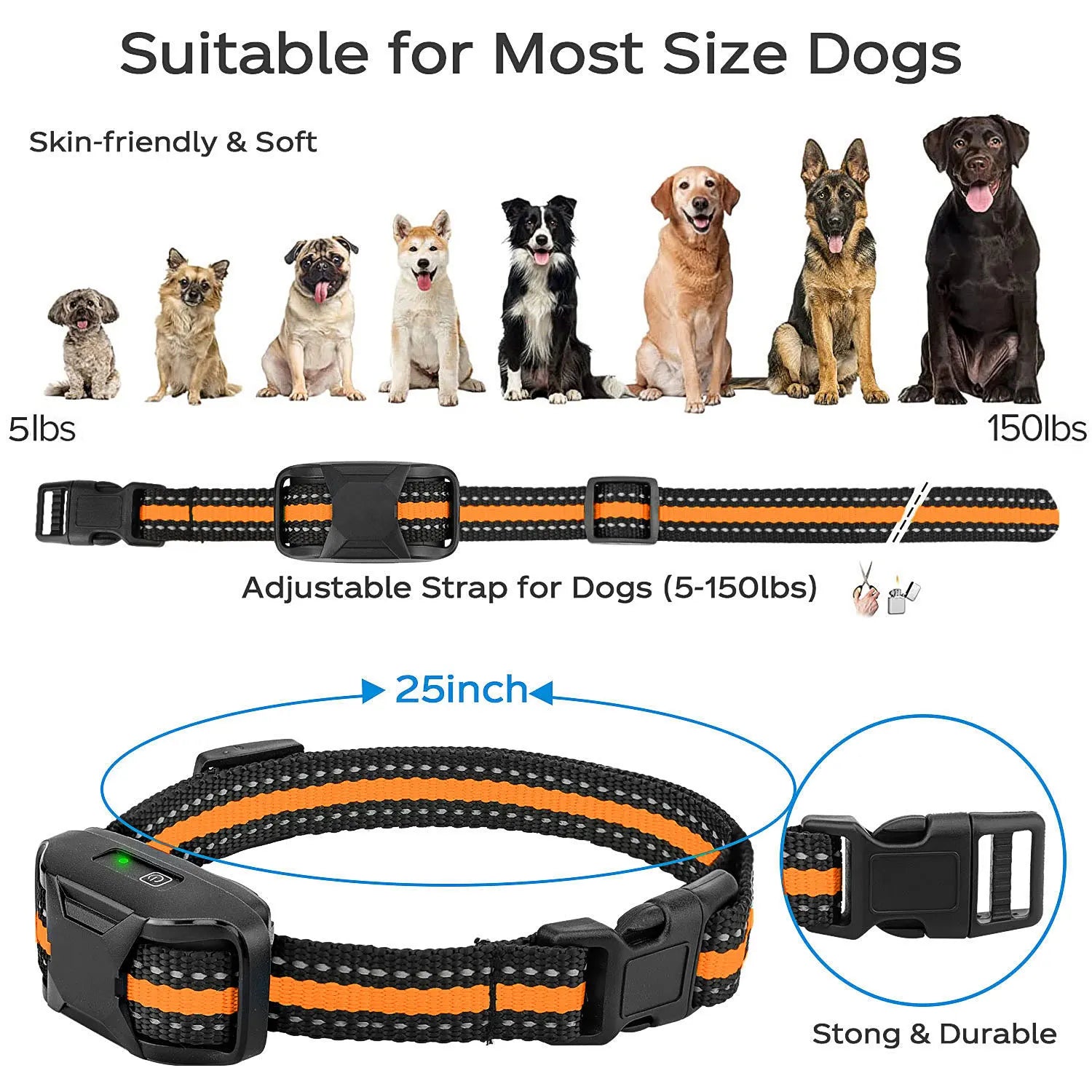 3300Ft Waterproof Electric Dog Training Collar