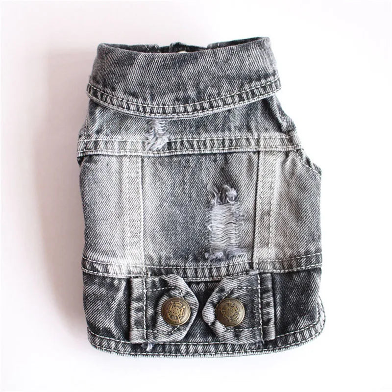 Dog Denim Jacket – Lightweight Jean Coat for Small & Medium Dogs