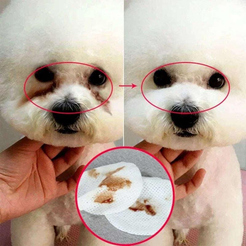 130pcs Pet Eye Cleaning Wipes for Dogs & Cats