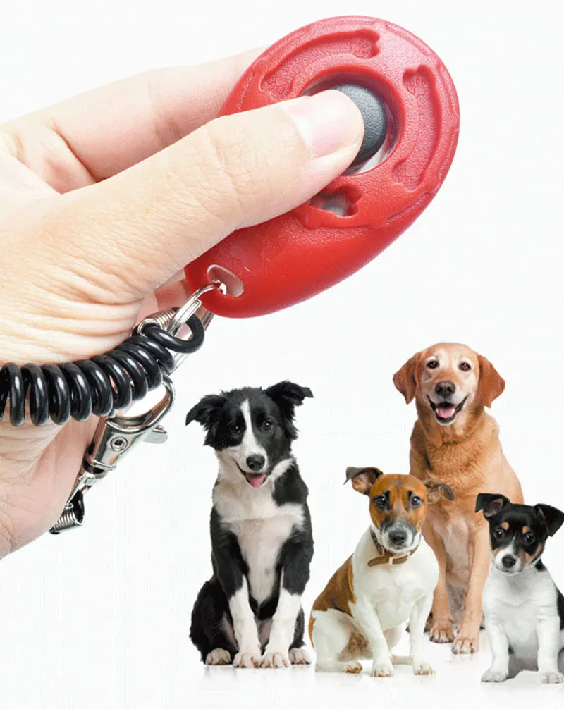 Pet Training Clicker – Adjustable Wrist Strap & Keychain